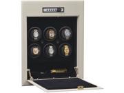 Six Automatic Watch Winder Safe Cabinet W21700 Orbita Wallsafe 6 Steel