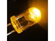 10pcs Amber 5mm Light Emitting Diodes Round Head Water Clear LED Diodes