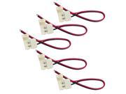 5pcs Pack 8mm 2 conductor Single End LED Strip Connector for Single Color LED Strip Lights