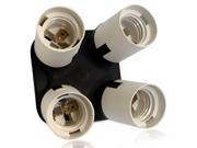 4 in 1 E26 E27 Light Socket Splitter Bulb Socket Adapter Converter for Photography Studio Home Lighting