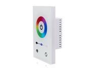 RGB Multi color Touch Screen RGB LED Controller US Standard 3 Channel LED Dimmer Switch for RGB LED Lights TR08U White
