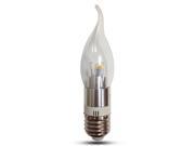 3Watt Flame Shape LED Candle Light E26 E27 LED Candelabra Bulb Warm White 3200K 30W Incandescent Replacement