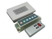3 Channels 12V RGB LED Controller Kit Kit Includes 6 key RGB LED Controller 6 key RF Remote 8 key Wireless Wall Control