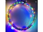 20ft 6m 120LEDs Fairy LED Wire String Lights Starry Starry Lights w Power Adapter for Festival Holiday Christmas and Party RGB Multicolor Waterproof