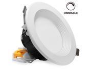 12W LED warm white recessed lighting fixture ceiling light dimmable downlight replace 90W halogen replacement 4inch remodel and new construction