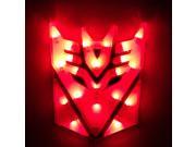 High Brightness LED Transformers Decepticons Car Emblem RED