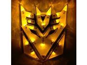 High Brightness LED Transformers Decepticons Car Emblem AMBER