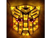 High Brightness LED Transformers Autobots Car Emblem AMBER