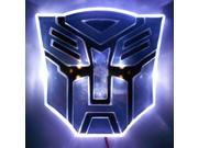 Edge Glowing LED Transformers AUTOBOTS Car Emblem WHITE