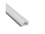 1M 3.3ft U Shape Aluminum Channel LED Aluminum Extrusion for flex hard LED Strip Light w Oyster White cover U02
