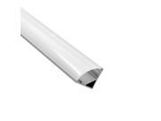 1m 3.3ft Aluminum V Shape Channel for flex hard LED Strip Lights w Oyster White Cover Emulational Neon Effect V02