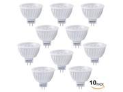 Lot of 10 AC DC 12V 5W MR16 LED Bulb 2700K Warm White LED Spotlight 320 Lumen 36 Degree Beam Angle GU5.3 Base for Home Recessed Accent Track Lighting