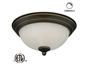 12W 11 inch Dimmable LED Flush Mount Ceiling Light 50W Equivalent 3000K Warm White LED Ceiling Light Fixtures 800lm ETL listed LED Surface Mount Lighting Fi