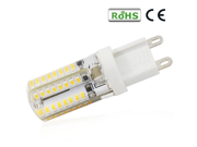 110V 3W Silicone Coated G9 LED Bulb 360 Degree Omni directional G9 Light Bulb Warm White 35W Equivalent Epistar 3014 SMD 64pcs LEDs High Quality with Am
