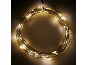 10ft 3m 30LEDs Fairy LED Wire String Lights Starry Starry Lights w Timer Controller Battery Box for Festival Christmas Wedding Holiday and Party Warm W