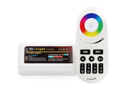 WiFi Compatible RGB White Multi Zone Controller w RF Remote 4 Zone RGBW LED Controller Compatible with Smartphone Tablet PC Hub not included