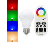 Wifi Compatible RGB Warm White Color Changing LED Smart Bulb Kit AC86V 264V 6W RGBWW LED Smart Light Bulb RF Remote Controller for Home General Decorative