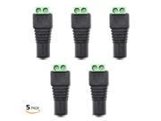 5pcs Pack Female DC Power Connector Adapter for Single Color LED Strip Lights