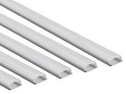 5 PACK of 1M 3.3ft U Shape Aluminum Channel for surface and recessed LED strip installation Slim Compact Design Aluminum Profile with Oyster White Cover End C