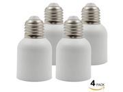 4 PACK E26 E27 to E39 E40 Adapter Converter Convert E26 27 Medium Screw Base to E39 E40 Mogul Base Socket Fits Halogen LED CFL Light Bulbs Heat resistant An