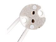 Mini Bi Pin Socket up to 75 Watts Ceramic Body with Mica Covers for light bulbs with base GU5.3. G4 MR11 MR16