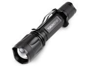 LED Tactical Flashlight 5 Modes Adjustable Focus Military Flashlight 1000lm Ultra bright Handheld Portable Flashlight Rechargeable 18650 Battery Torch Cre