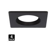 4 Inch Interchangeable Trim Ring Recessed Light Fixture Trim for Torchstar Recessed Downlight Square Oil Rubbed Bronze Pack of 4