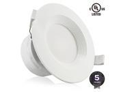 4?LED Recessed Downlight with Junction Box 7W 60W Equivalent Dimmable LED Ceiling Light Fixture IC Rated Air Tight Wet Location 2700K Soft White UL list