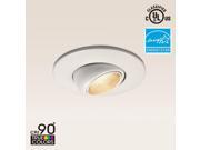 TORCHSTAR High CRI90 6inch Dimmable Gimbal Recessed LED Downlight 10W 75W Equiv. ENERGY STAR 2700K Soft White 800lm Adjustable LED Retrofit Lighting F
