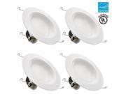 TORCHSTAR Wet Location 5 6 inch Dimmable Recessed LED Downlight 17W 120W Equivalent ENERGY STAR 5000K Daylight 1200lm LED Retrofit Lighting Fixture 5