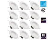 12 PACK Wet Location 5 6 inch Dimmable Recessed LED Downlight 18W 120W Equivalent High CRI90 ENERGY STAR 2700K Soft White 1200lm LED Retrofit Recesse