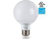 G25 Globe LED Light Bulb 5W 40W Equiv. ENERGY STAR Damp Location Available 5000K Daylight Vanity Bulb for Pendant Bathroom Dressing Room Decorative Ligh