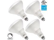 TORCHSTAR 85W Equivalent 17W Dimmable BR40 LED Flood Light Bulb ENERGY STAR 1100lm 4000K Cool White E26 Medium Base 3 YEARS WARRANTY Pack of 4