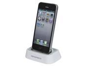 Tabletop Charge Sync Docking Station for iPhone® 5 5s 5c White