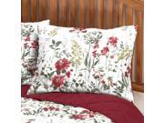 Reversible Ruby Meadow Bed Sham King