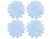 Cream Blue Floral Cutwork Placemats Set of 4