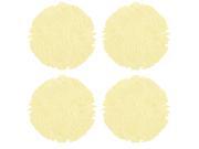 Cream Yellow Floral Cutwork Placemats Set of 4