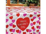 Valentine Plastic Tablecloth