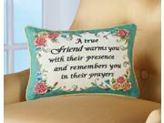 Floral Friendship Tapestry Pillow