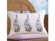 Lavender Ribbon Decorative Throw Pillow