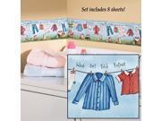 Colorful Laundry Washday Wall Decals