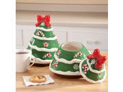 Ceramic Christmas Tree Cookie Jar