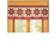 Patchwork Country Star Window Valance