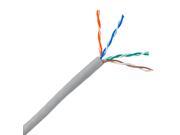 Bulk Cat5e Gray Ethernet Cable Solid UTP Unshielded Twisted Pair Pullbox 500 foot