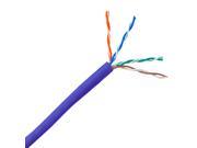 Bulk Cat5e Purple Ethernet Cable Stranded UTP Unshielded Twisted Pair Pullbox 1000 foot