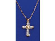 Brilliant Crystal Cross Pendant Necklace
