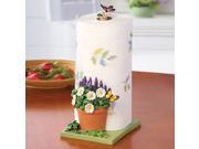 Daisies Herbs and Butterfly Paper Towel Holder
