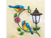 Colored Birds Solar Wall Lantern