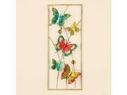 Colorful Metal Butterfly Art in Frame
