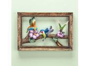 Framed Hummingbird Resin Wall Art